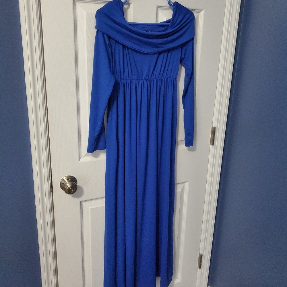 Maternity off the shoulder dress